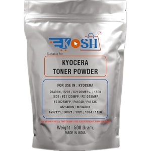 kosh ultra dark black toner powder suitable for kyocera 2040dn 2201 c2126mfp 1800 1801 fs1120mfp fs1035mfp fs1025mfp m2040dn 11602126fp printers 500 gram