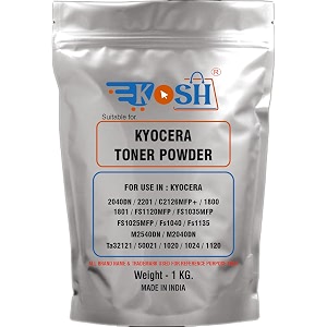 kosh ultra dark black toner powder suitable for kyocera 2040dn 2201 c2126mfp 1800 1801 fs1120mfp fs1035mfp fs1025mfp m2040dn 11602126fp printers 1 kg
