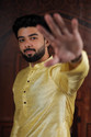 Koshin Men Art Silk Kurta Pyjama Set