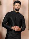 Koshin Men Self Design Straight Kurta