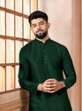 Koshin Men Self Design Straight Kurta