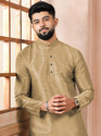 Koshin Men Self Design Straight Kurta