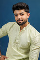 Koshin Men Embroidered Straight Kurta