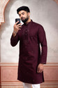 Koshin Men Embroidered Straight Kurta