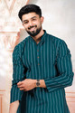 Koshin Men Striped Straight Kurta