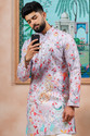 Koshin Printed Cotton Blend Straight Kurta for