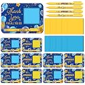 Kosiz 10 Set Wooden Sticky Note Holder Kit, Appreciation, Blue
