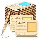 Kosiz 10 Set Wooden Sticky Note Holder Kit, Chaos Coordinator, Wood Color