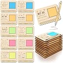 Kosiz 10 Set Wooden Sticky Note Holder Kit, Christian, Wood Color