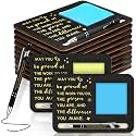 Kosiz 10 Set Wooden Sticky Note Holder Kit, Proud, Black
