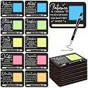 Kosiz 10 Set Wooden Sticky Note Holder Kit, Motivation, Black