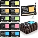 Kosiz 10 Set Wooden Sticky Note Holder Kit, Thank You, Black