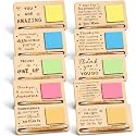 Kosiz 10 Set Wooden Sticky Note Holder Kit, Thank You, Wood Color
