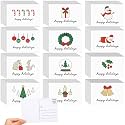 Kosiz 120 Pcs Christmas Happy Holiday Cards Bulk 4 x 6 Inch