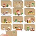 Kosiz 120 Pcs Snowman Christmas Cards Bulk 4 x 6 Inch