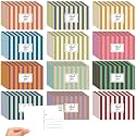 Kosiz 120pcs Summer Palm Beach Stripes Thank You Cards 4 x 6 Inch Postcards