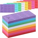 Kosiz 15 Bid 504 Raffle Ticket Sheets Chinese Auction Tickets, Mixed Color