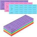 Kosiz 25 Bid 504 Raffle Ticket Sheets Chinese Auction Tickets, Mixed Color