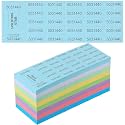Kosiz 25 Bid 504 Raffle Ticket Sheets Chinese Auction Tickets, Multicolor
