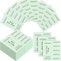 Kosiz 5 Bid 504 Raffle Ticket Sheets Chinese Auction Tickets, Light Green