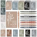 Kosiz 80 Pcs Christian Spanish Pastor Notepads Pens Bulk, Fresh Colors