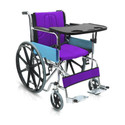 KosmoCare Dura Mag Foldable Wheelchair with Food Tray & soft cushion seat Manual Wheelchair