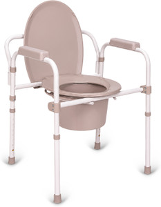 kosmocare folding commode with seat cover commode chair