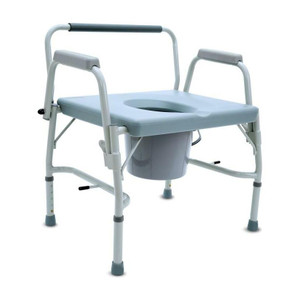 kosmocare heavy duty bariatric commode chair  adjustable seat height commode chair