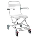 KosmoCare Premium Imported Light weight Aluminum Folding Shower Wheelchair with Front Cut