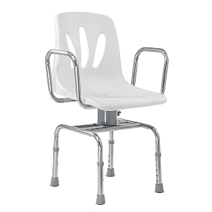 kosmocare premium imported rotating shower chair  height adjustable bath seat tool-free assembly shower chair with anti-slip rubber tips for safety of seniors amp elderly