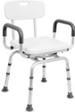 KosmoCare Swivel Shower Chair Pivoting Shower Seat | Height Adjustable Rotating Bath Seat Shower Chair