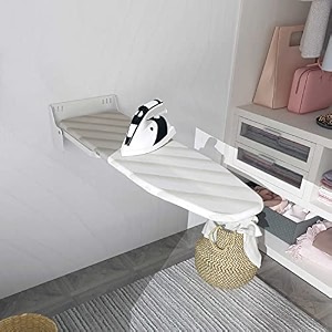 kosmocare wall mounted ironing board  built in swivel foldable rotatable press table for clothes  space-saving for home apartment amp small spaces