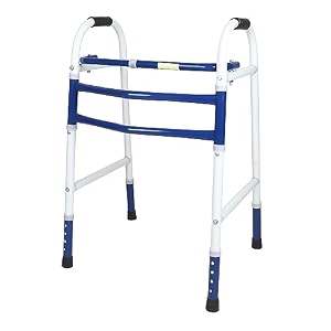 kossto folding portable amp lightweight height adjustable walker suitable for seniors adult walker disabled patients
