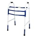 kossto Folding, Portable & Lightweight Height Adjustable Walker Suitable for Seniors, Adult Walker, Disabled Patients