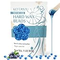 KOTAMU Wax Beads, 1 lb Waxing Beads for Sensitive Skin Blue Hard Wax Beans