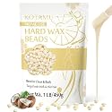 KOTAMU Hard Wax Beads for Hair Removal, 1 lb Cream Wax for Sensitive Skin