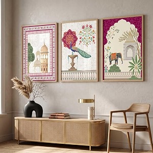 kotart Indian Traditional Madhubani Wall Art Painting