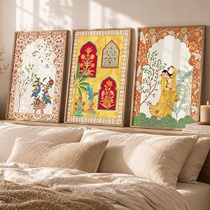 kotart Indian Traditional Madhubani Wall Art Painting