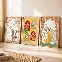 kotart Indian Traditional Madhubani Wall Art Painting