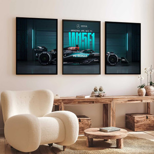 KOTART Mercedes F1 Car Framed PAINTING- Perfect