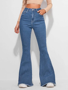 KOTTY Boot-Leg Women Blue Jeans