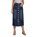 KOTTY Cotton Blend Fit and Flare Skirt