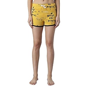 KOTTY Cotton Printed Womens Night Shorts