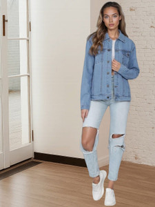 KOTTY Full Sleeve Solid Women Denim Jacket