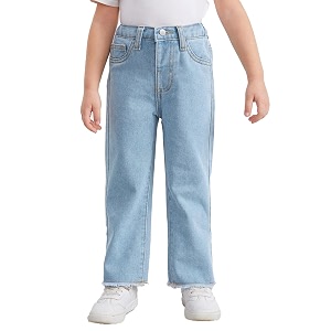 kotty girls mid rise regular fit solid jeans
