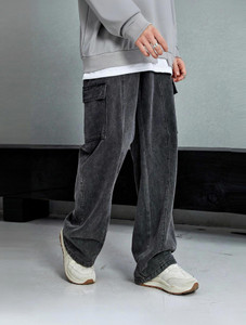 KOTTY Loose Fit Men Dark Grey Jeans