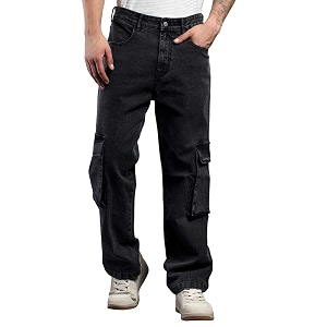kotty men39s solid mid rise utility pocket button willow blue regular cargo