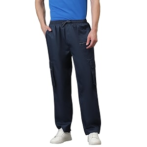 kotty men39s solid mid rise utility pocket button willow blue regular cargo