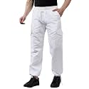 KOTTY Men's Solid Mid Rise Utility Pocket Button Willow Blue Regular Cargo