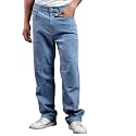 KOTTY Men's Solid Mid Rise Utility Pocket Button Willow Blue Regular Cargo